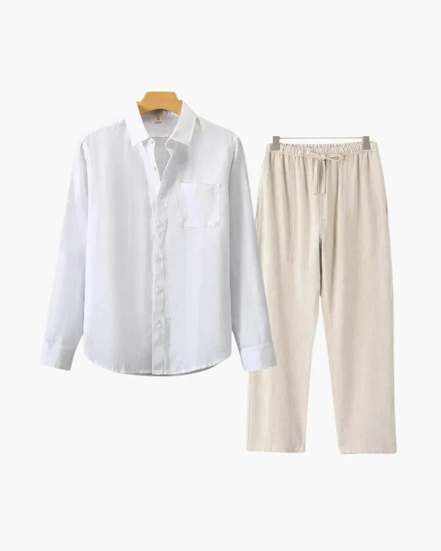 Old Money Linen Set (Long-Sleeve)