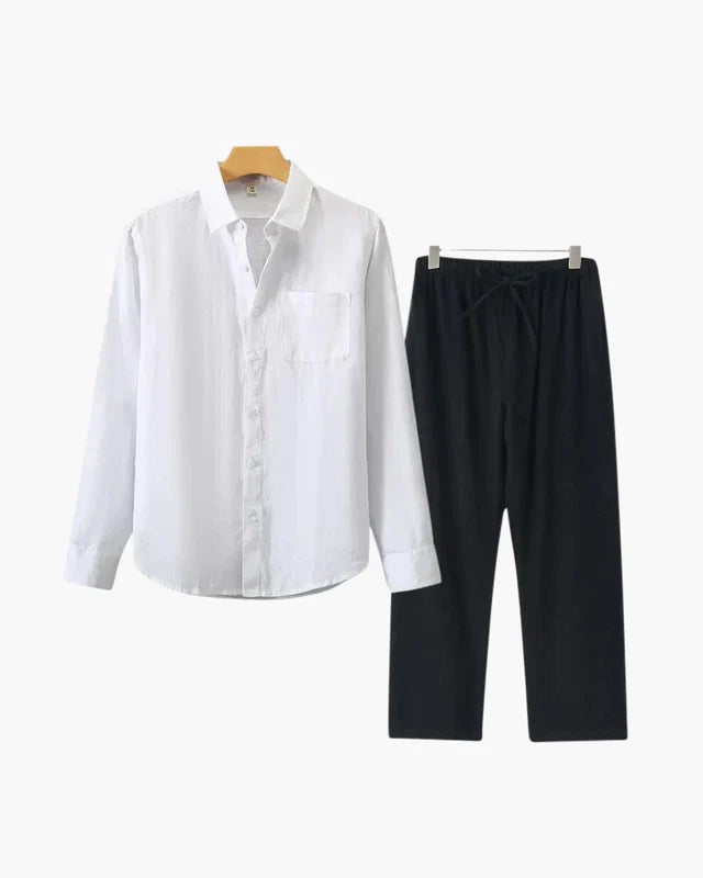 Old Money Linen Set (Long-Sleeve)
