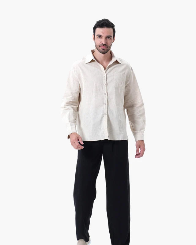 Old Money Linen Set (Long-Sleeve)